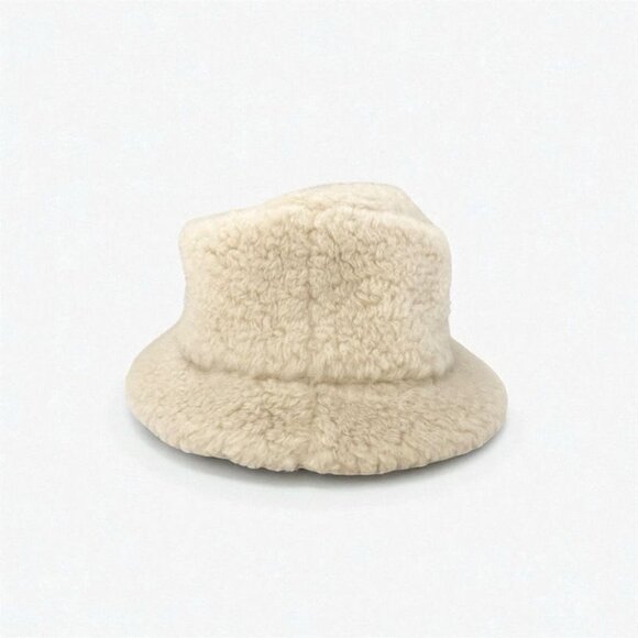 Celine Hat Cashmere Beige Triomphe Logo Bucket Hat main image 3